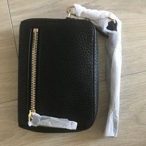 Alexander Wang Fumo Wristlet in Black and Gold NWT